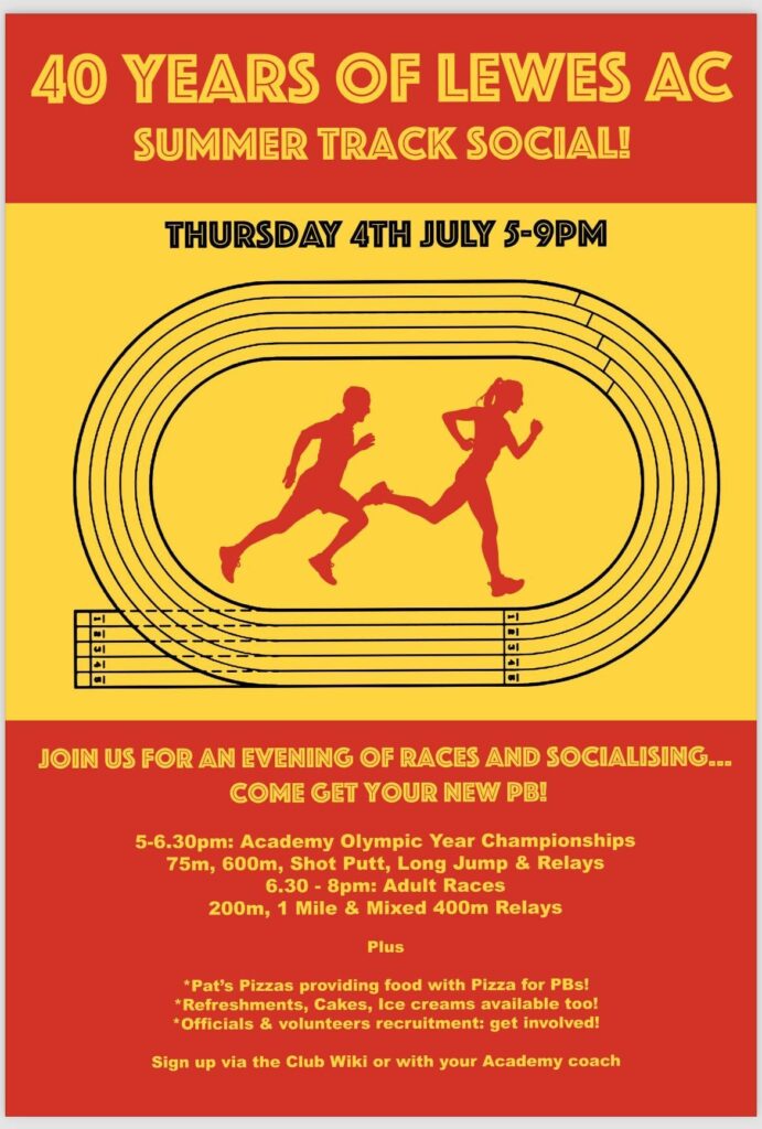 LAC 40 years Summer Track Social