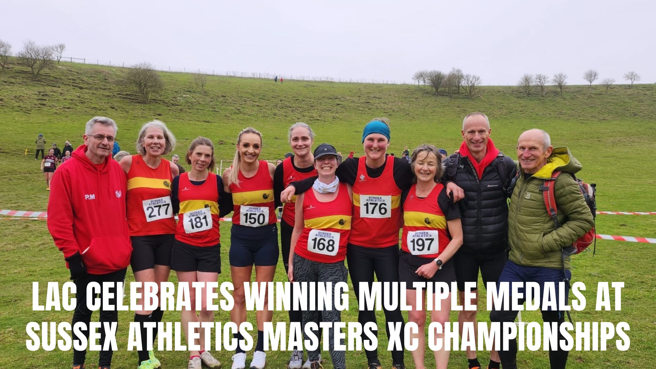 Lewes AC celebrates winning multiple medals at Sussex Athletics Masters XC championships